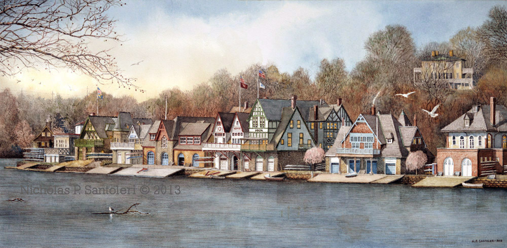 Boathouse Row 7 by Nick Santoleri