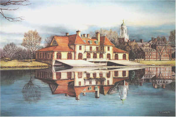 Harvard's Boathouse by Nick Santoleri