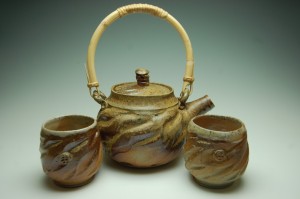 Pottery by Jeremy Sims tea set.