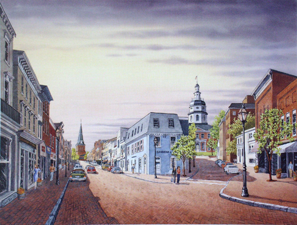 Main Street Annapolis by William Dawson