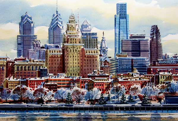 Penn's Landing II Giclee by William Ressler