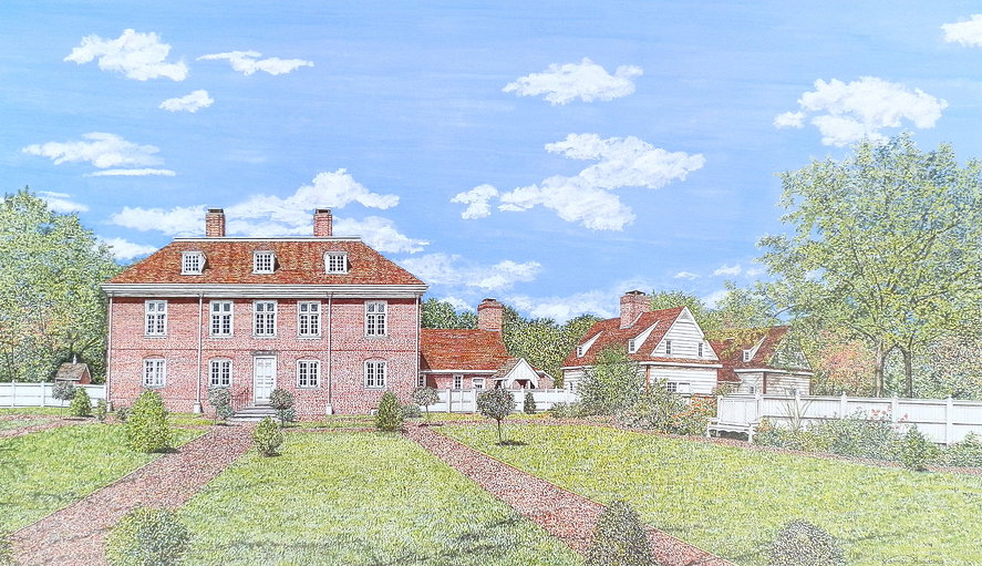 Pennsbury Manor offset print by James Redding