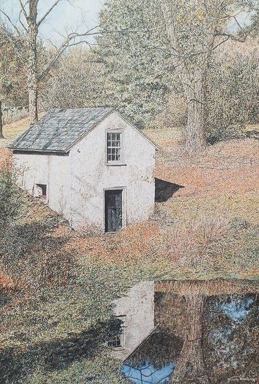 Springhouse Pond offset print by James Redding