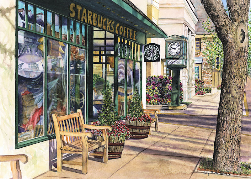 Starbucks Newtown by Judy Kieta LaTorre