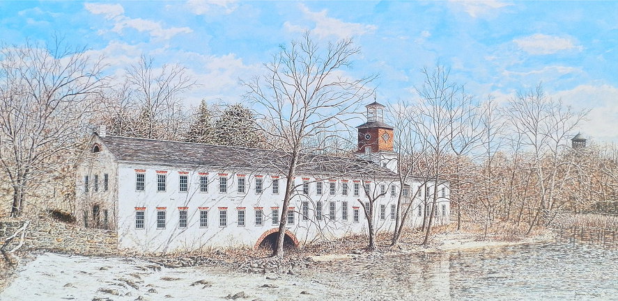 Walkers Mill offset print by James Redding