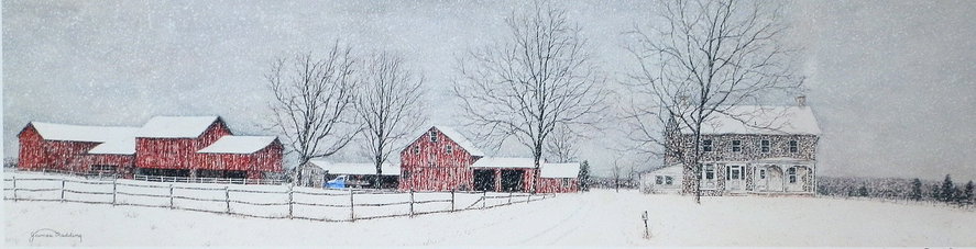 Winter Tranquility offset print by James Redding