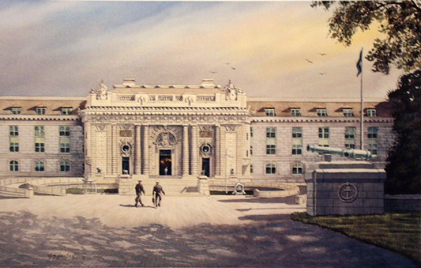 Bancroft Hall - United States Naval Academy by William Dawson