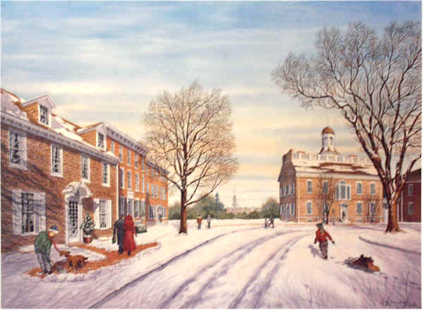 Winter on the Green by William Dawson